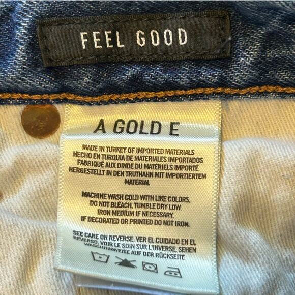Agolde Riley Straight Leg Jeans  Lowdown Wash 25 - Picture 11 of 12
